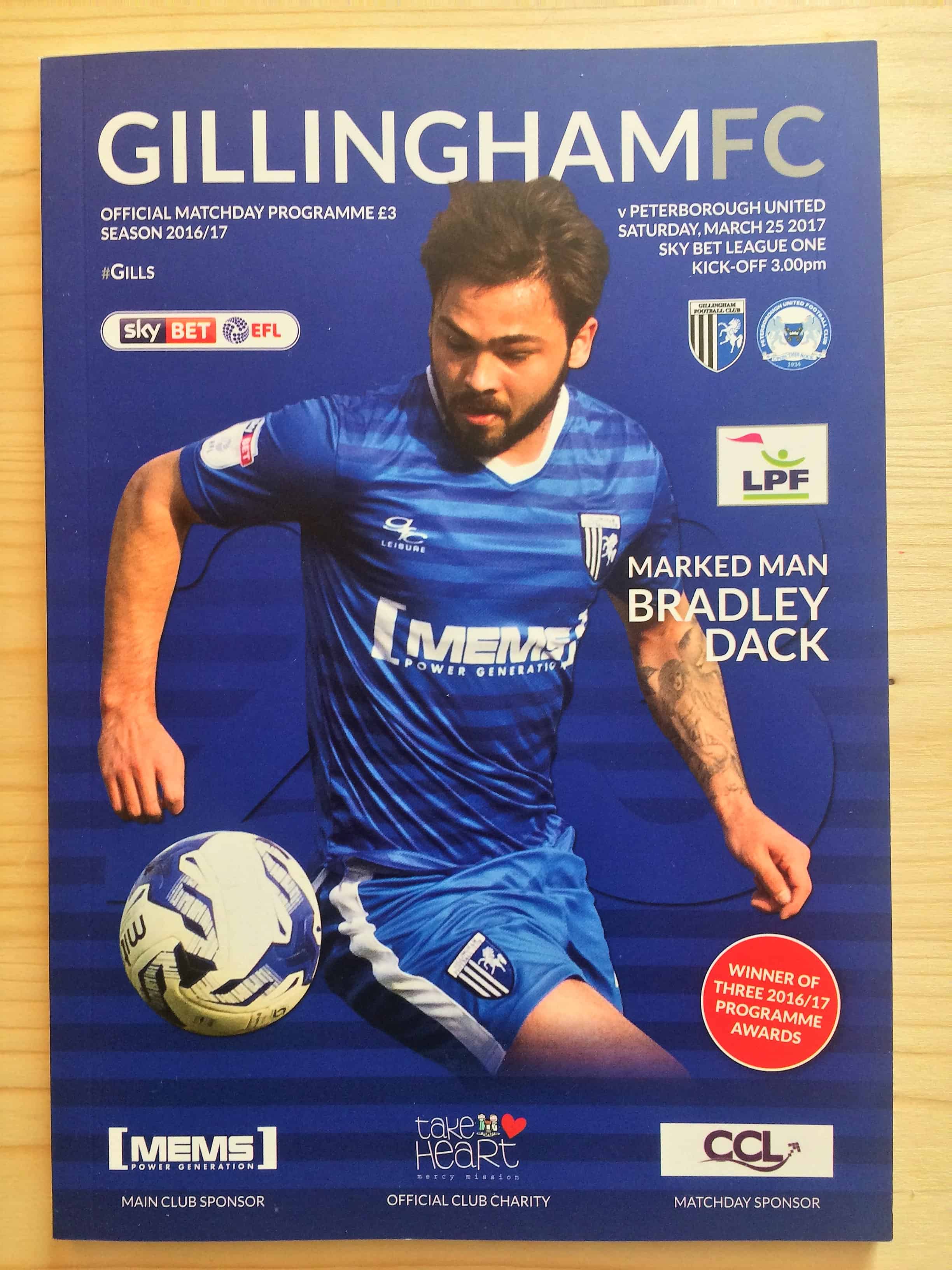 Gillingham FC v Peterborough United FC